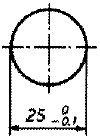 図Ｂ．２ 真円度の普通公差の例（図面上の指示 例1）