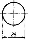 図Ｂ．２ 真円度の普通公差の例（図面上の指示 例2）
