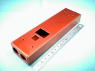写真No.7-007　：　材質｢アルミニウム A5052P 赤アルマイト処理｣、板厚｢t2.0｣、用途｢独自設計回路ボックス試作｣